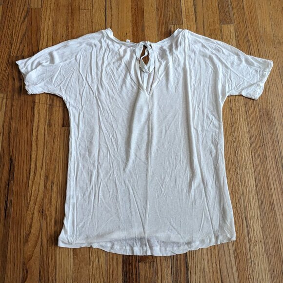 J Crew off white short sleeve T-Shirt - Picture 3 of 6